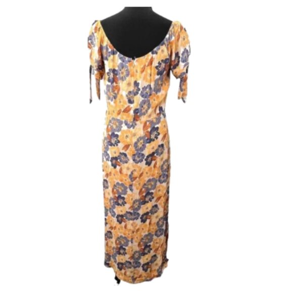 Reformation Meredith Yellow Floral Maxi Dress 6 - Picture 3 of 6